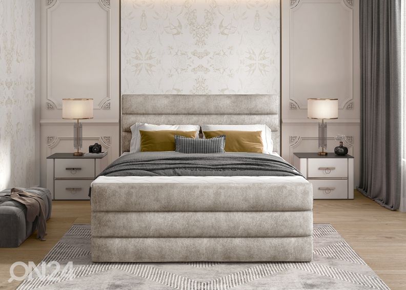 Jenkkisänky vuodevaatelaatikolla 140x200 cm kuvasuurennos