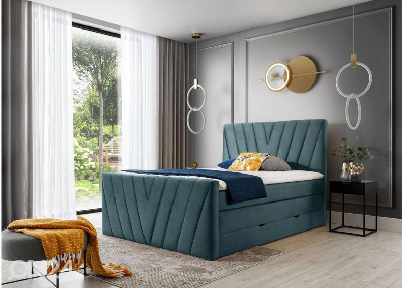 Jenkkisänky vuodevaatelaatikolla 140x200 cm kuvasuurennos