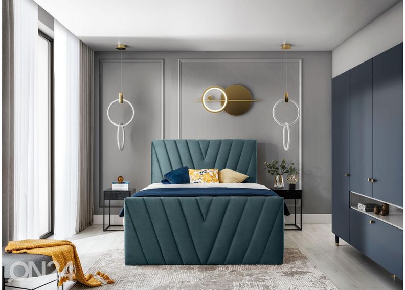 Jenkkisänky vuodevaatelaatikolla 140x200 cm kuvasuurennos