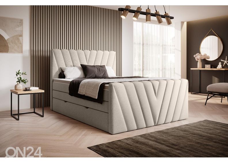 Jenkkisänky vuodevaatelaatikolla 140x200 cm kuvasuurennos