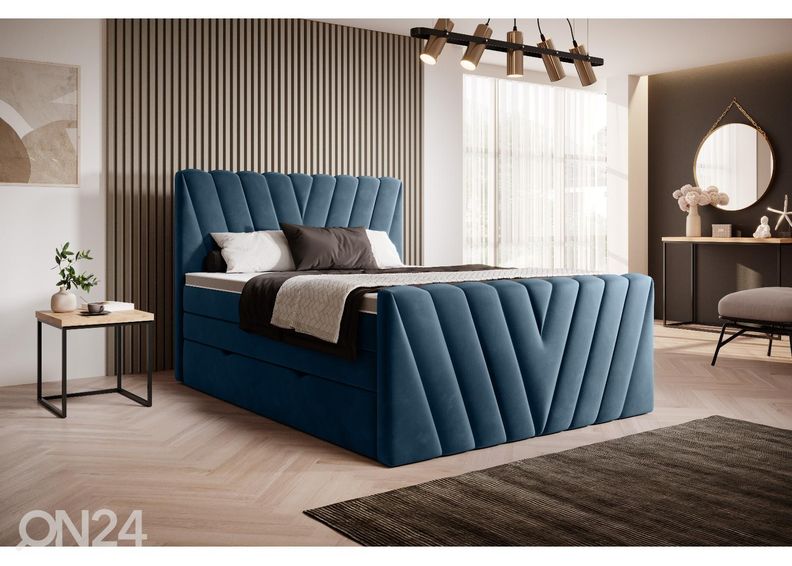 Jenkkisänky vuodevaatelaatikolla 140x200 cm kuvasuurennos