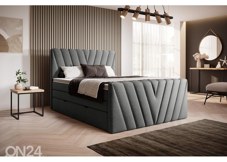 Jenkkisänky vuodevaatelaatikolla 140x200 cm kuvasuurennos