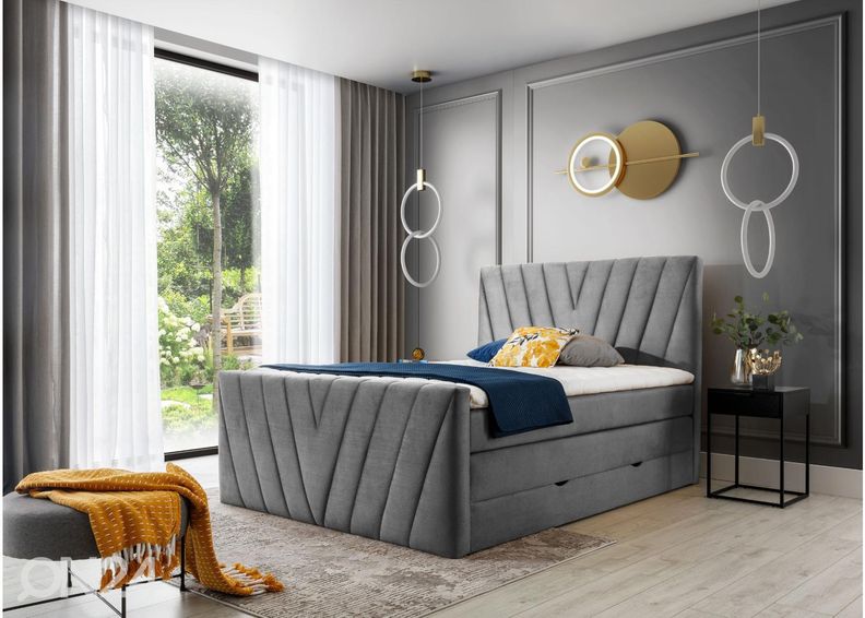 Jenkkisänky vuodevaatelaatikolla 140x200 cm kuvasuurennos