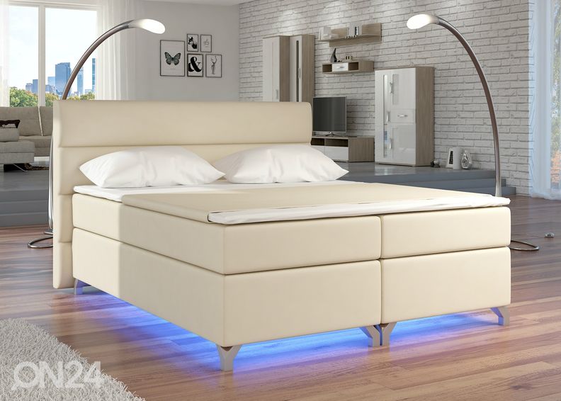 Jenkkisänky vuodevaatelaatikolla 160x200 cm kuvasuurennos