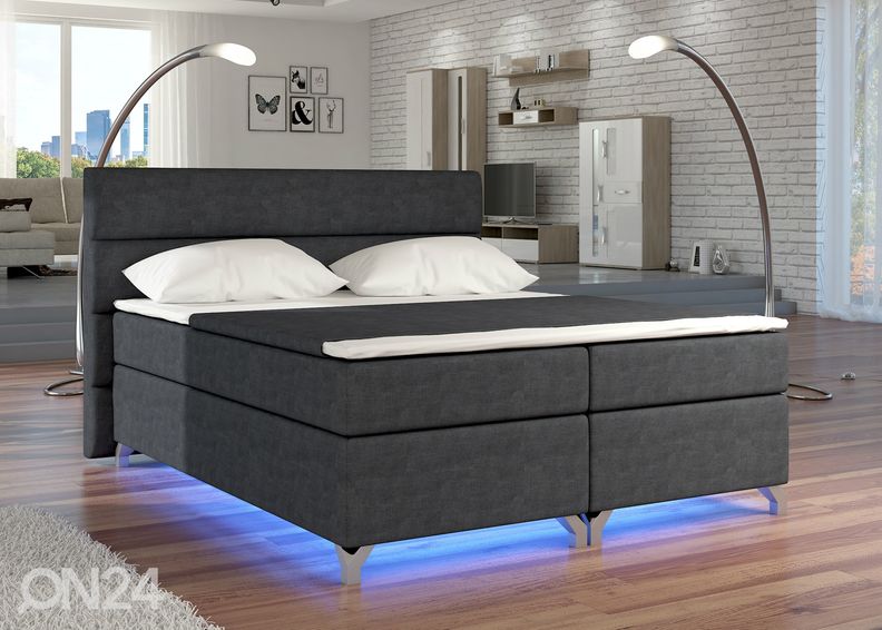 Jenkkisänky vuodevaatelaatikolla 160x200 cm kuvasuurennos