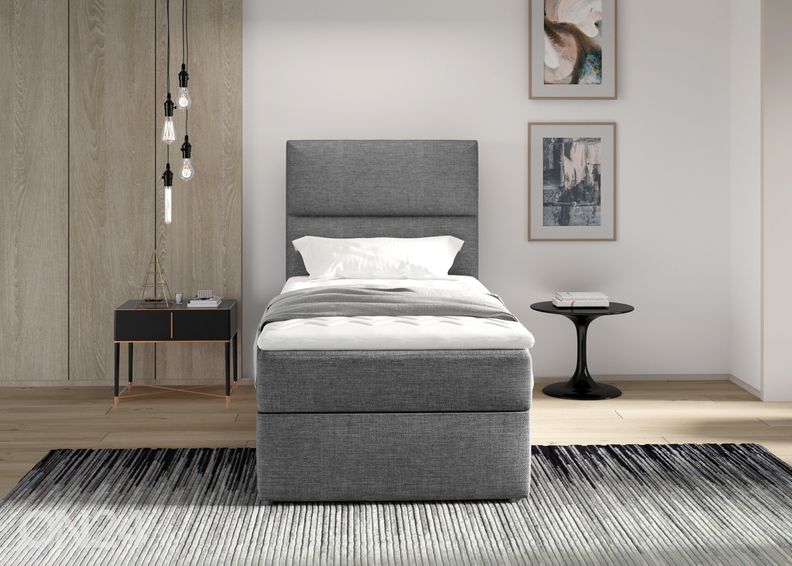 Jenkkisänky vuodevaatelaatikolla 90x200 cm kuvasuurennos