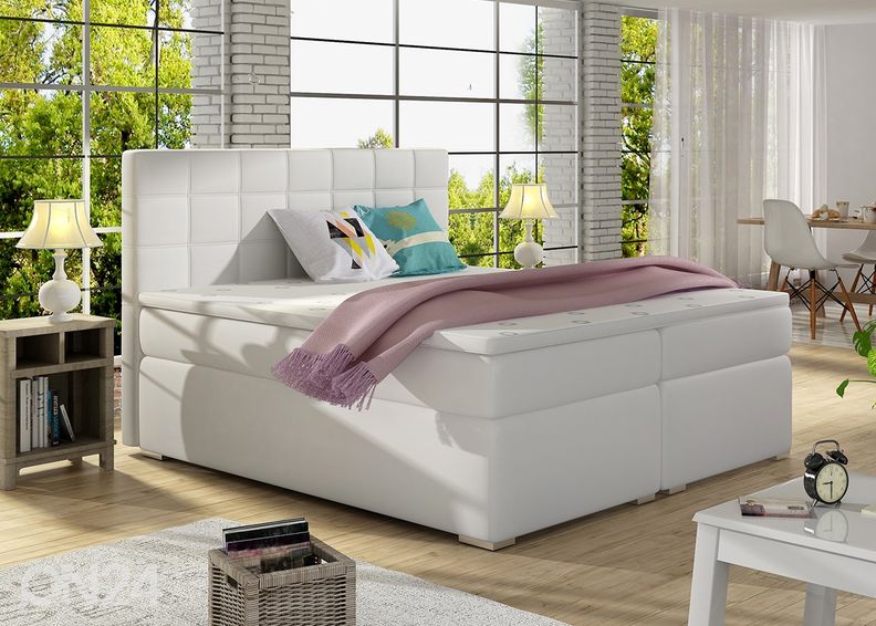 Jenkkisänky vuodevaatelaatikolla Chester 140x200 cm kuvasuurennos