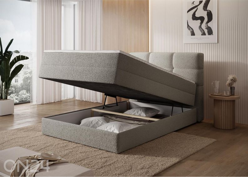 Jenkkisänky vuodevaatelaatikolla Kasped 120x200 cm kuvasuurennos