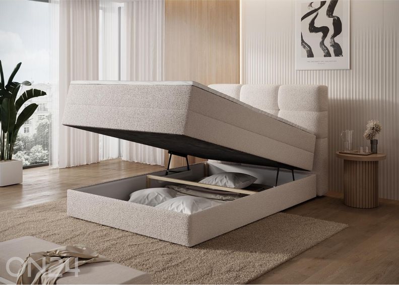 Jenkkisänky vuodevaatelaatikolla Kasped 120x200 cm kuvasuurennos