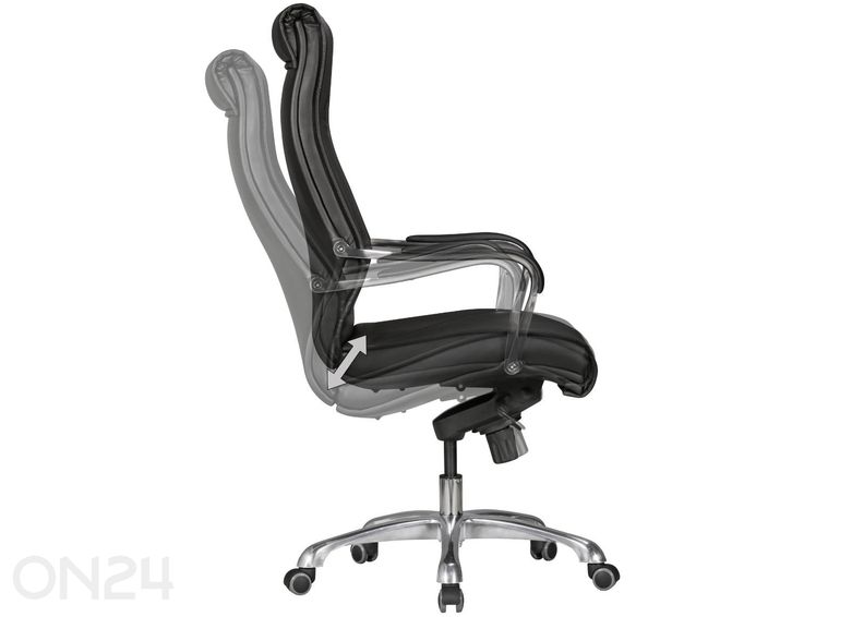 Johtajan tuoli XXL Big Boss, musta kuvasuurennos