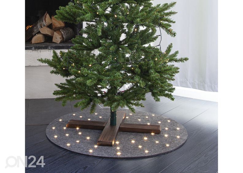 Joulukuusen alusta LED, harmaa kuvasuurennos
