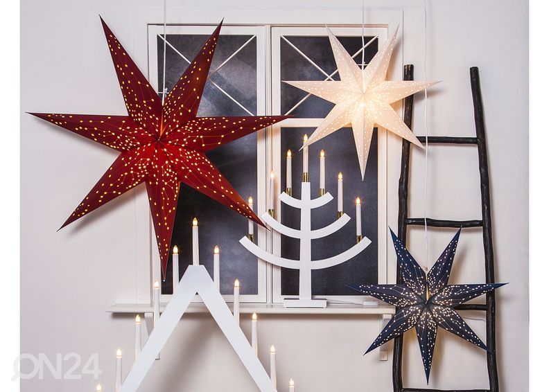 Joulutähti Galaxy 60 cm, valkoinen kuvasuurennos