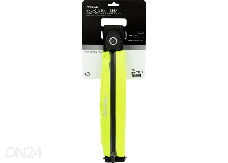 Juoksuvyölaukku LED valoilla Avento kuvasuurennos