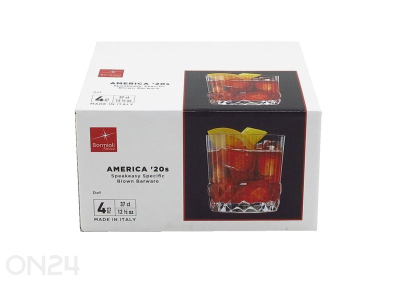 Juomalasi America'20s 37 cl, 4 kpl kuvasuurennos