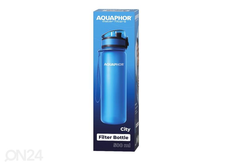 Juomapullo 0.5 L Aquaphor City, sininen kuvasuurennos
