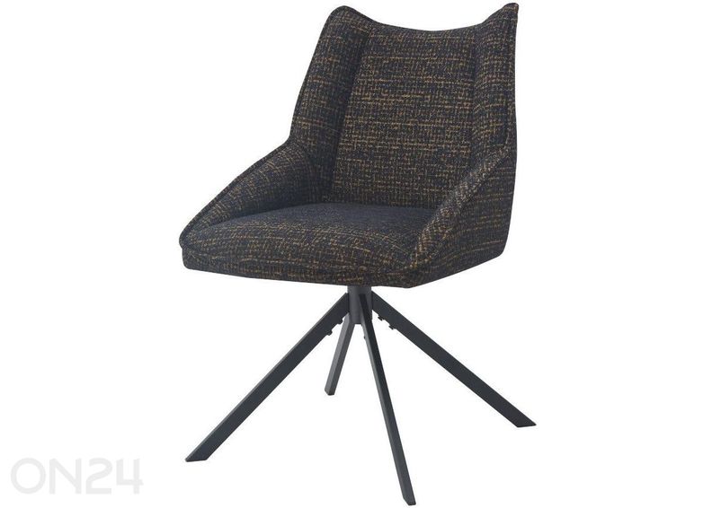 Kääntyvä tuoli Fontess, musta kuvasuurennos