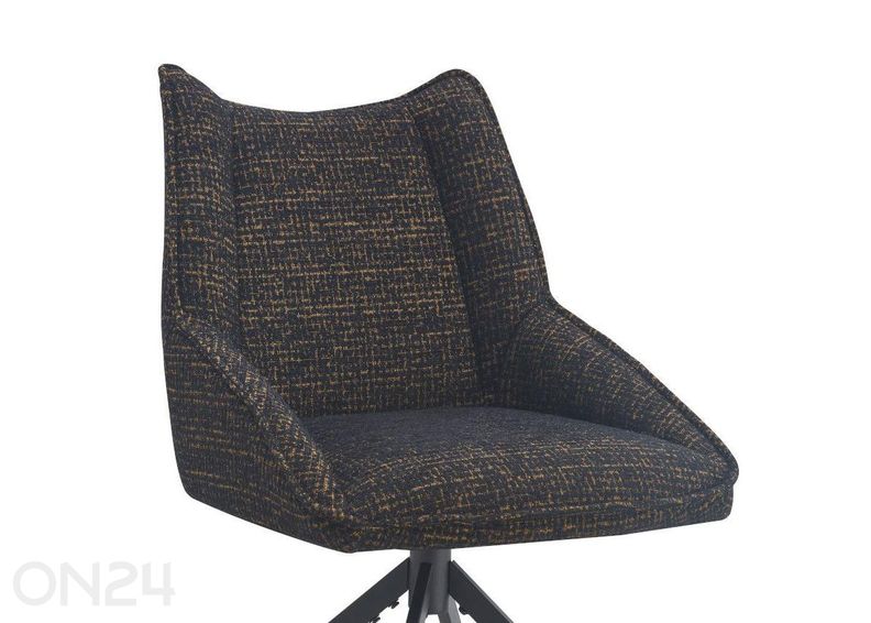 Kääntyvä tuoli Fontess, musta kuvasuurennos