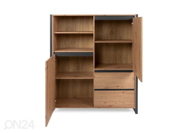 Kaappi Denver antrasiitti/ artison tammi kuvasuurennos