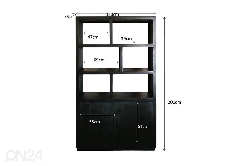 Kaappi/hylly Jaxx 120 cm kuvasuurennos