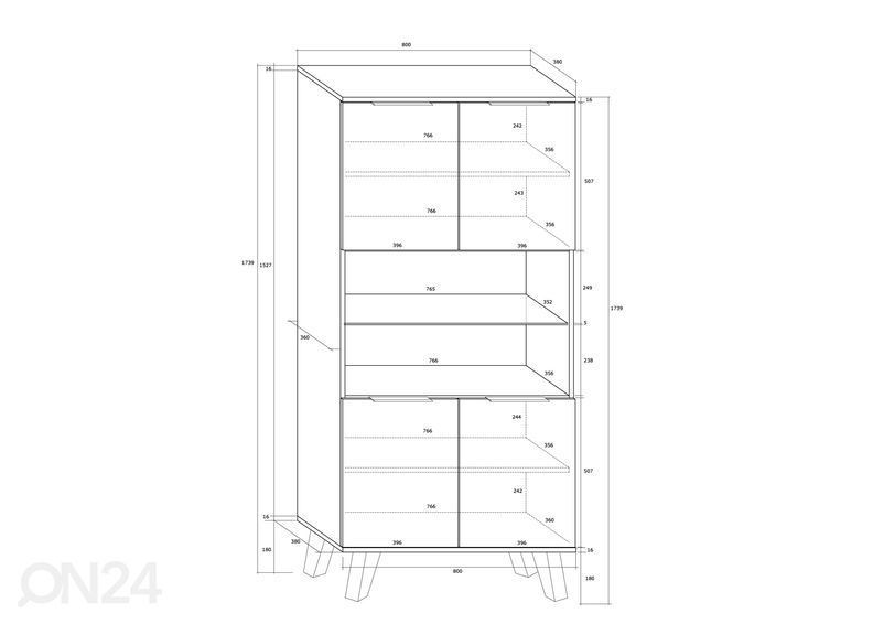 Kaappi Kilty 80 cm kuvasuurennos