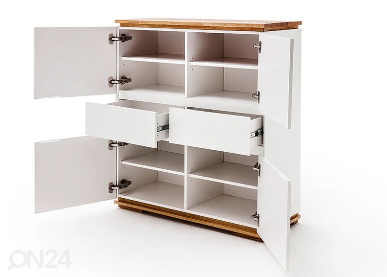 Kaappi / lipasto Chiaro, valkoinen / tammi kuvasuurennos