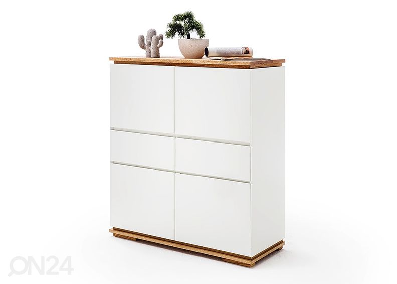 Kaappi / lipasto Chiaro, valkoinen / tammi kuvasuurennos