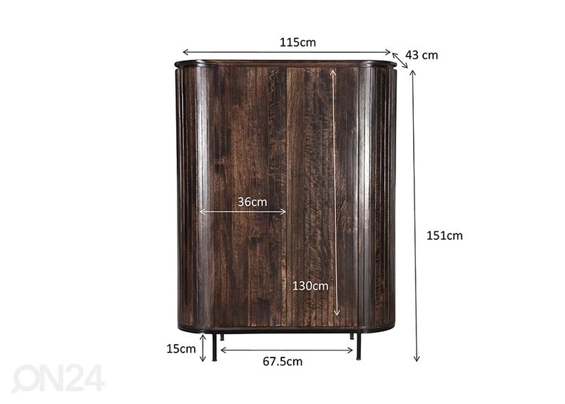 Kaappi Noor 115 cm kuvasuurennos