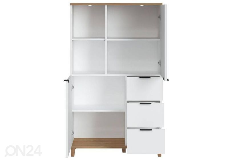 Kaappi Plissee, valkoinen/ grandson kuvasuurennos