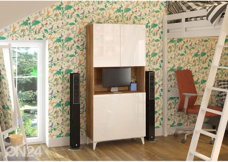 Kaappi/ sihteerinkaappi kuvasuurennos