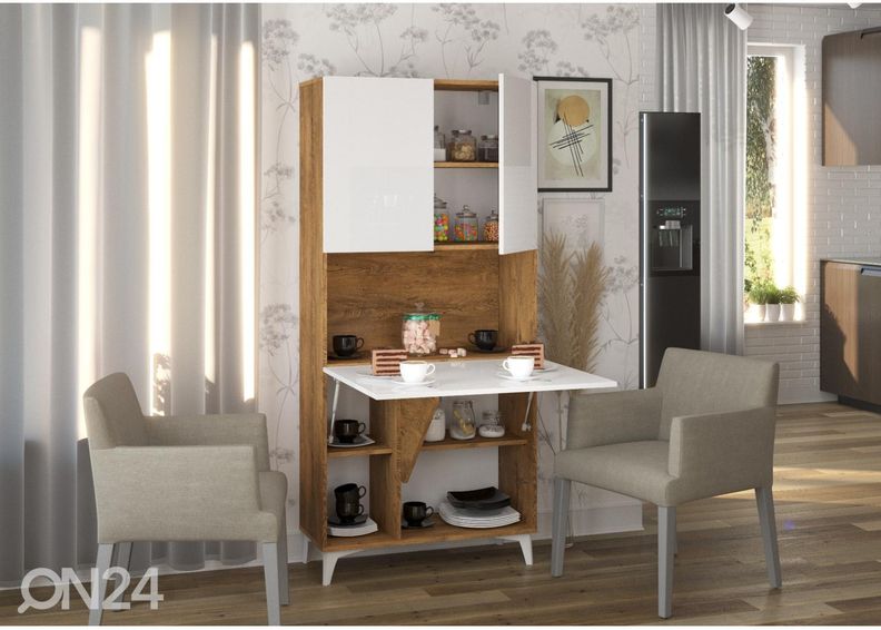 Kaappi/ sihteerinkaappi kuvasuurennos