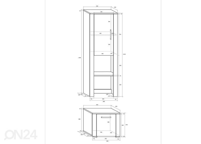 Kaappihyllystö kuvasuurennos