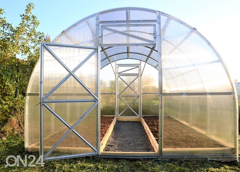 Kaarikasvihuone Kerttu 3x8 m kuvasuurennos