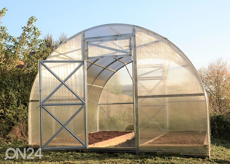 Kaarikasvihuone Kerttu EKO, 4 mm 3x4 m kuvasuurennos