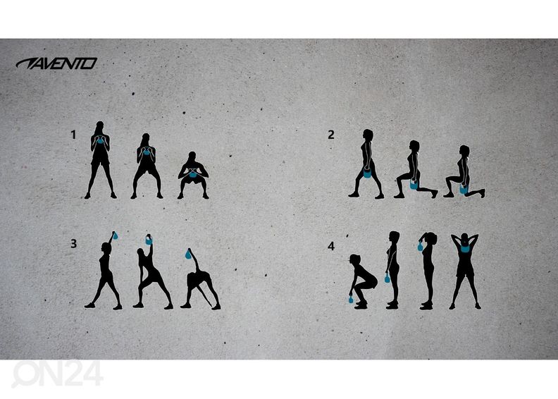 Kahvakuula Avento 8 kg muovi/sementti kuvasuurennos