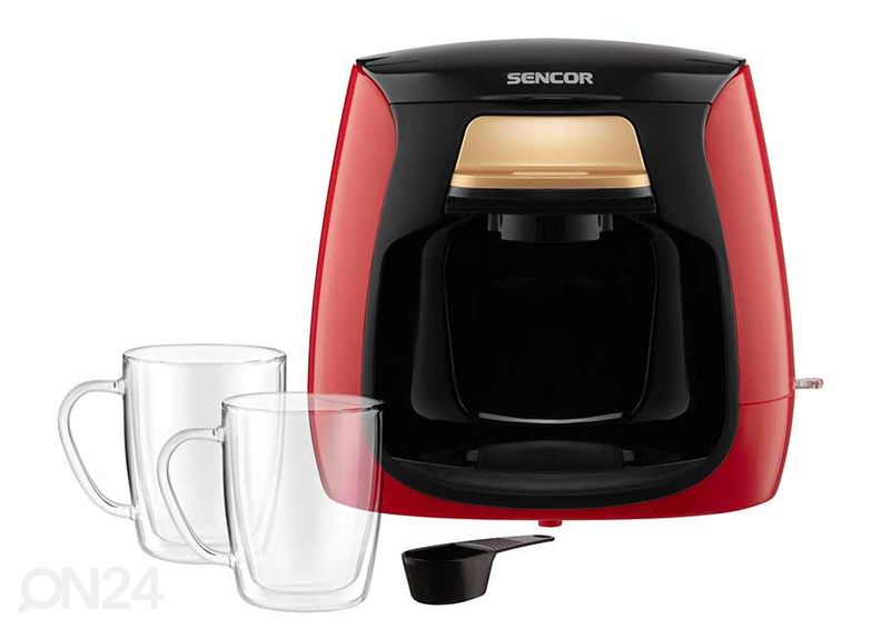 Kahvinkeitin Sencor kahdelle kupille SCE2101RD kuvasuurennos