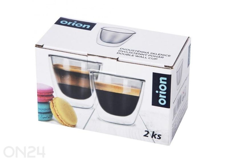 Kaksiseinäiset lasit, 2 kpl 90 ml kuvasuurennos