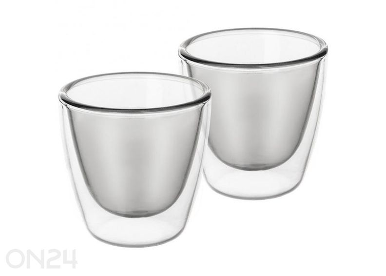 Kaksiseinäiset lasit, 2 kpl 90 ml kuvasuurennos