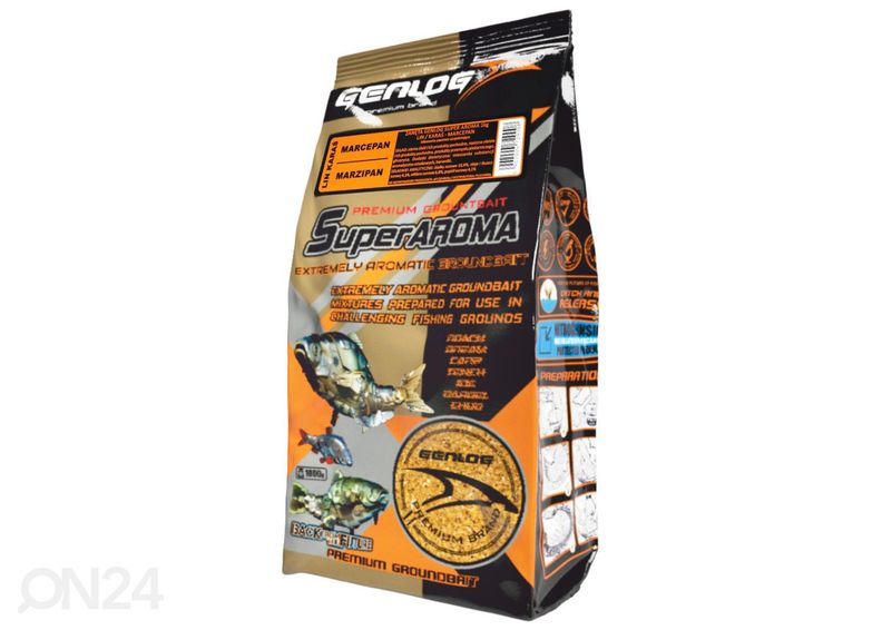 Kalan syötti Genlog super aroma 1 kg hammasahven-suutari, marsipaani kuvasuurennos