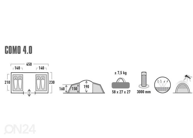 kamuflaTeltta como 40 High Peak kuvasuurennos