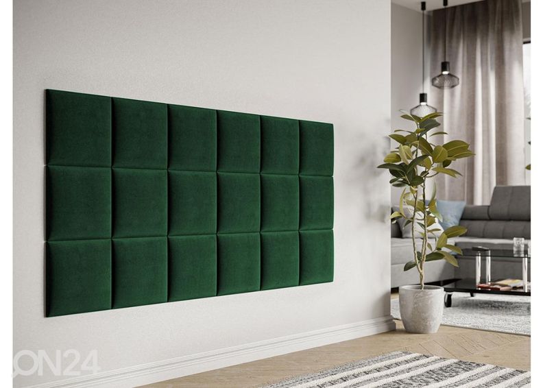 Kangasverhoiltu seinäpaneeli 30x30 cm kuvasuurennos