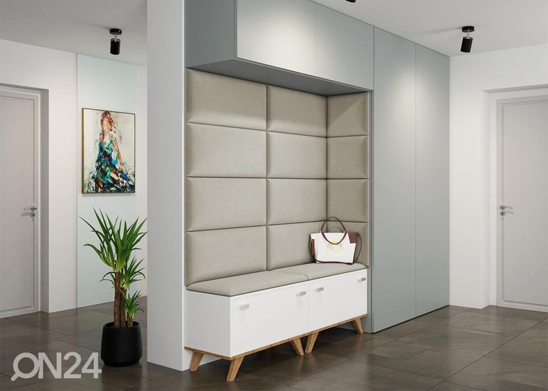 Kangasverhoiltu seinäpaneeli 60x30 cm kuvasuurennos