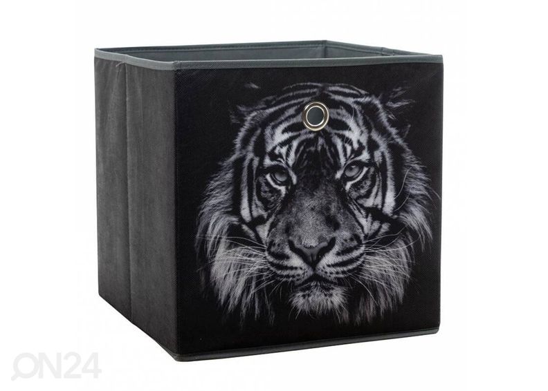 Kankainen säilytyskori Alfa 1 harmaa kuvasuurennos