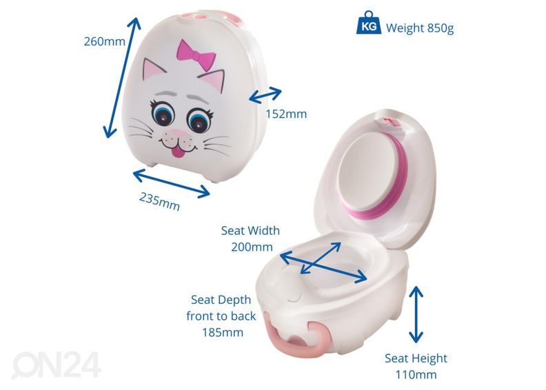 Kannettava potta My Carry Potty kissanpentu kuvasuurennos