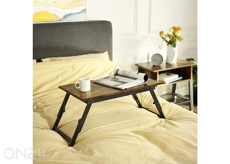 Kannettavan tietokoneen teline, ruskea/musta kuvasuurennos