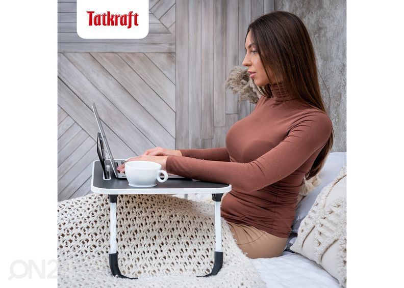 Kannettavan tietokoneen teline / tarjoilualusta Tatkraft Casper kuvasuurennos