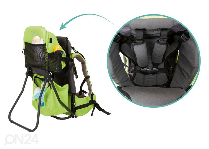 Kantolaukku selkään Explorer Fillikid vihreä kuvasuurennos