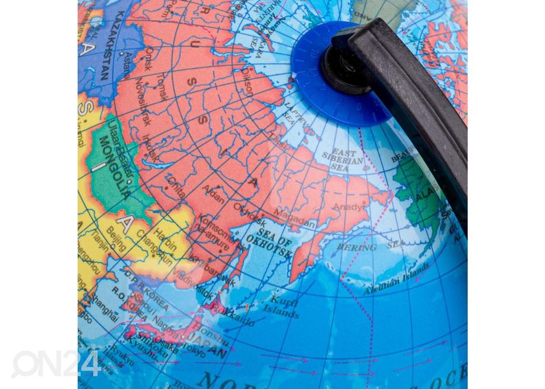 Karttapallo valolla 22 cm kuvasuurennos