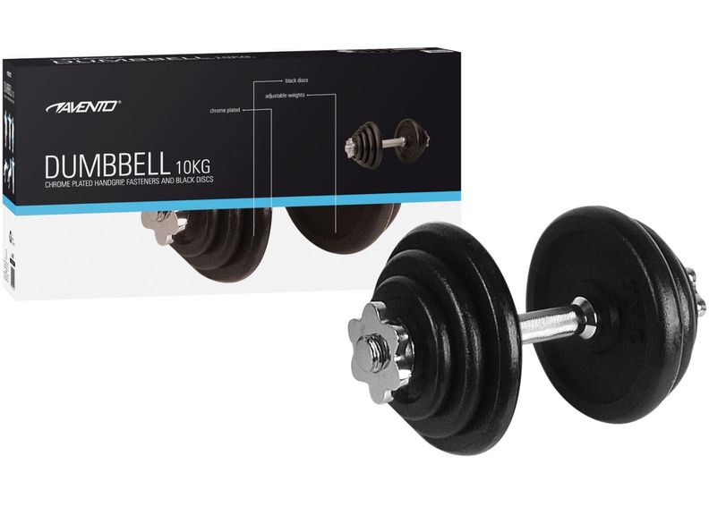 Käsipainotanko 10Kg Avento kuvasuurennos