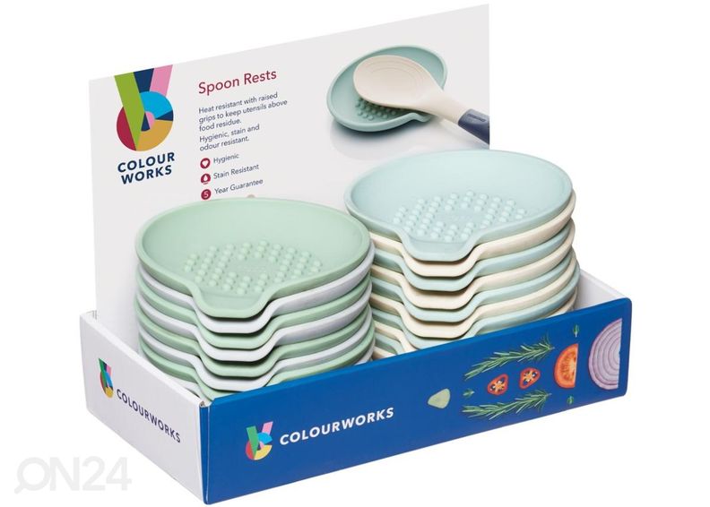 Kastikelusikan sikonialusta Colourworks kuvasuurennos