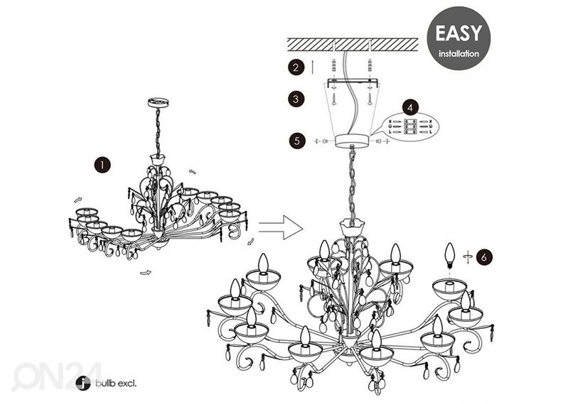 Kattokruunu Barroco kuvasuurennos